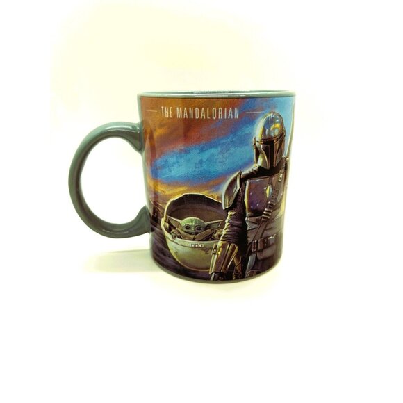 Star Wars The Mandalorian Coffee Mug Din Djarin Grogu The Child Baby Yoda - Picture 2 of 5
